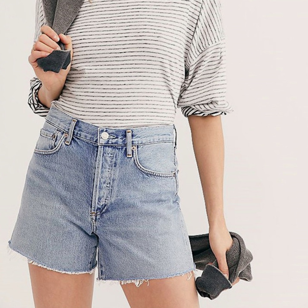 AGOLDE Reese Relaxed Cutoff Shorts in Wonder